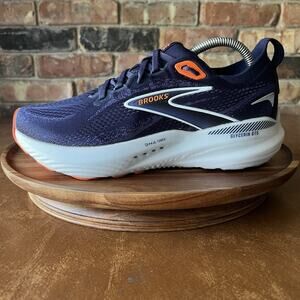 Brooks Glycerin GTS 22 Supportive Men's 8 Blue Orange Running Shoes Sneakers